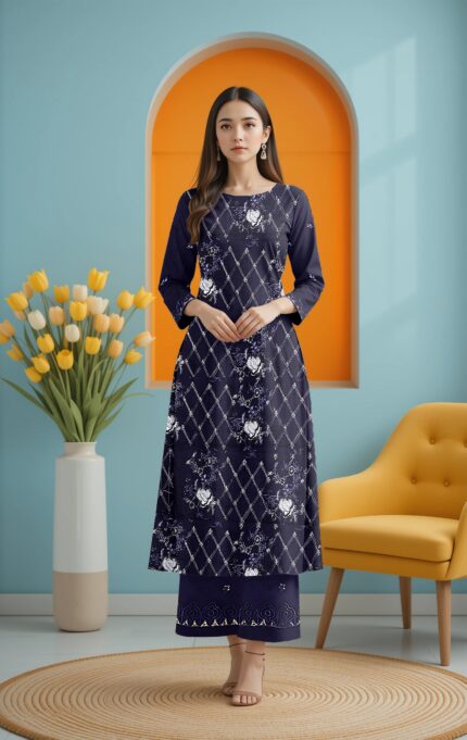 Elham Embroidered Lilan 2PCs